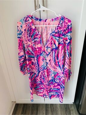 Lilly Pulitzer women’s medium dress tunic cotton pink patterned